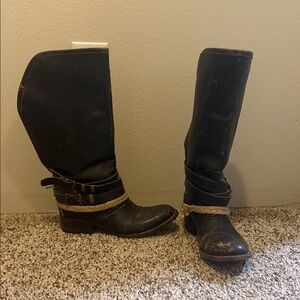 Freebird Black Leather Boots